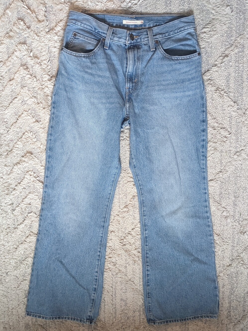 Levi's '94 Baggy Bootcut Jeans Sz 28 / 6 Classic 100% Cotton Denim